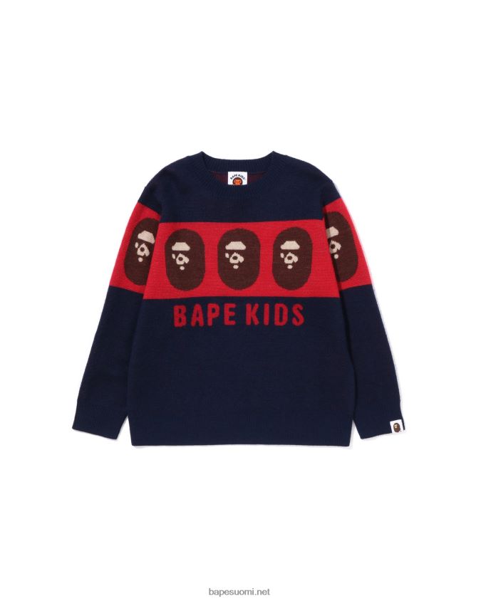 laivastonsininen lapset A Bathing Ape pää neuloa 8HT2D81527
