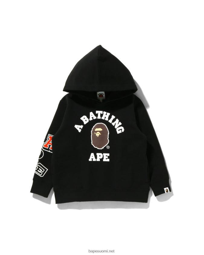 musta lapset A Bathing Ape monen fontin neulehuppari 8HT2D81673