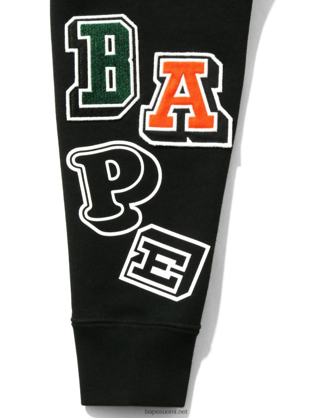 musta lapset A Bathing Ape monen fontin neulehuppari 8HT2D81673