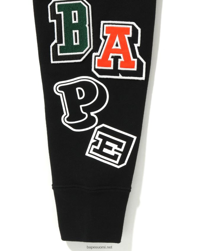 musta lapset A Bathing Ape multi fonts villapaita huppari jr 8HT2D81693