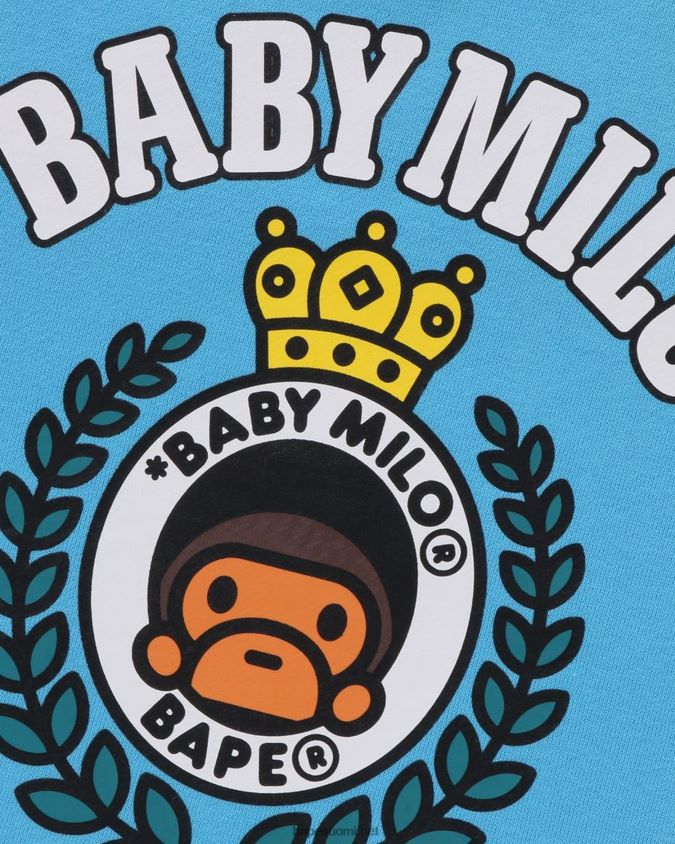 sininen lapset A Bathing Ape baby milo emblem crewneck 8HT2D81342
