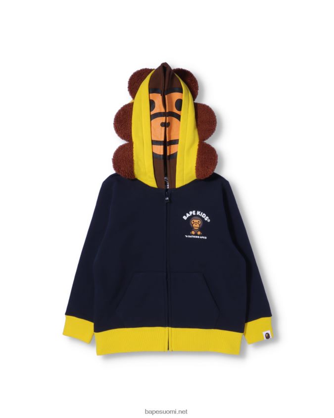 sininen lapset A Bathing Ape baby milo friends vetoketjullinen huppari 8HT2D81759