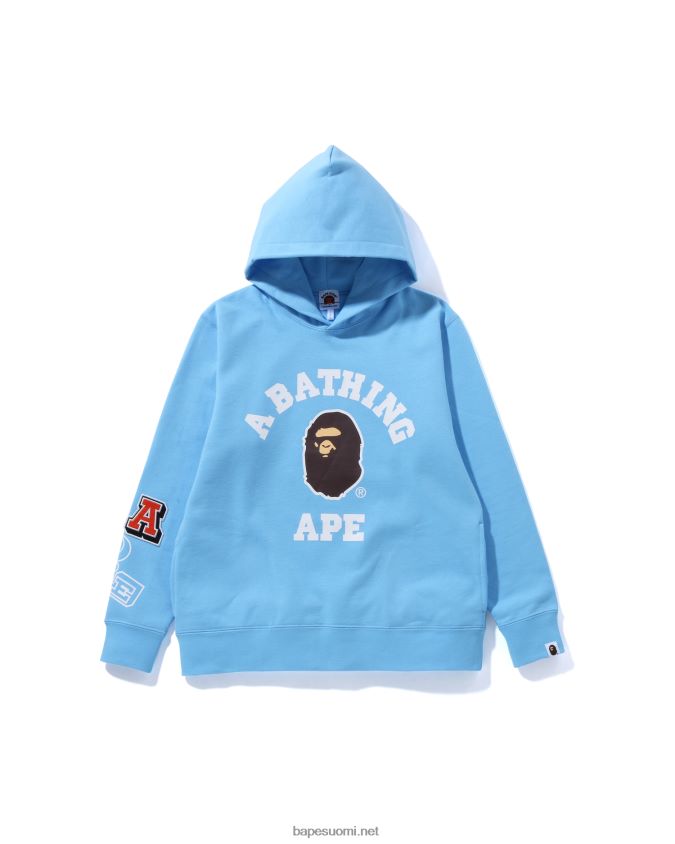 sininen lapset A Bathing Ape multi fonts villapaita huppari jr 8HT2D81694