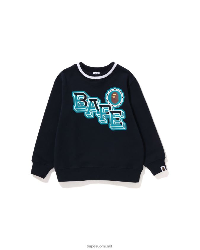 sininen lapset A Bathing Ape pään tunnus pyöreä kaula 8HT2D81571