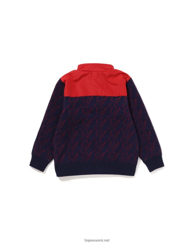 sininen lapset A Bathing Ape sta tikkaus pää puoli snap hiki 8HT2D81540