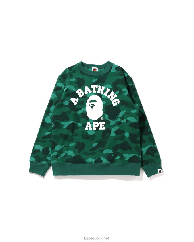 smaragdi lapset A Bathing Ape color camo college crewneck jr 8HT2D81648