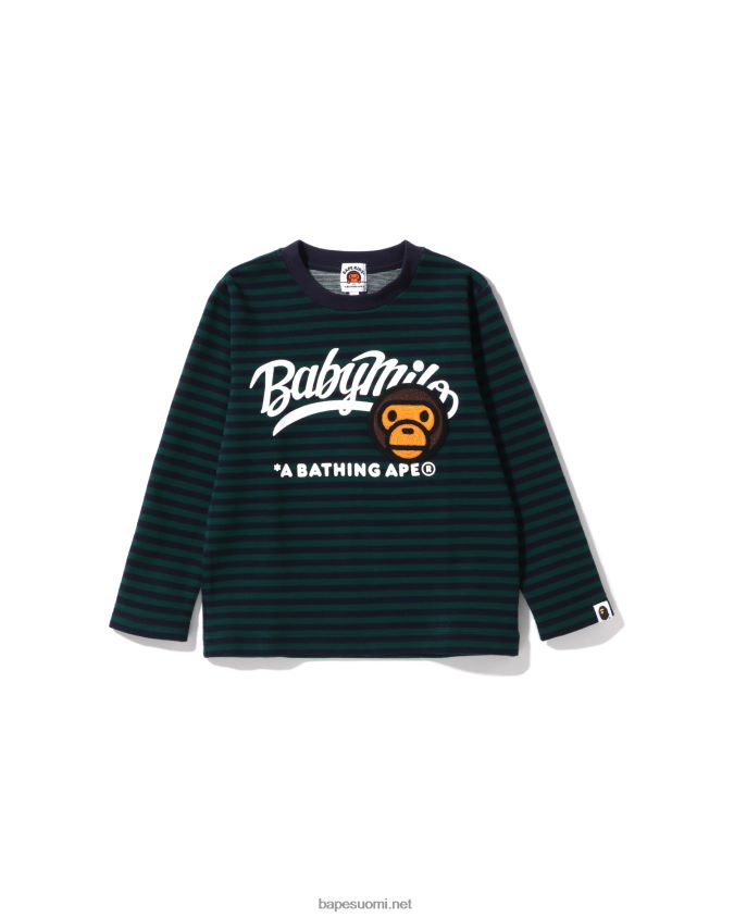syvä viidakko lapset A Bathing Ape baby milo patch hoop crewneck 8HT2D81629