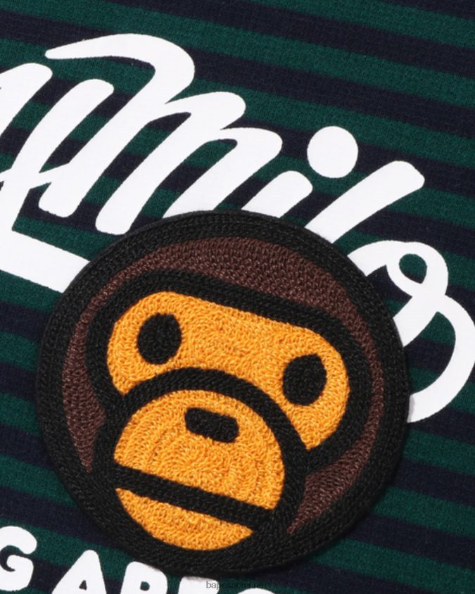 syvä viidakko lapset A Bathing Ape baby milo patch hoop crewneck 8HT2D81629