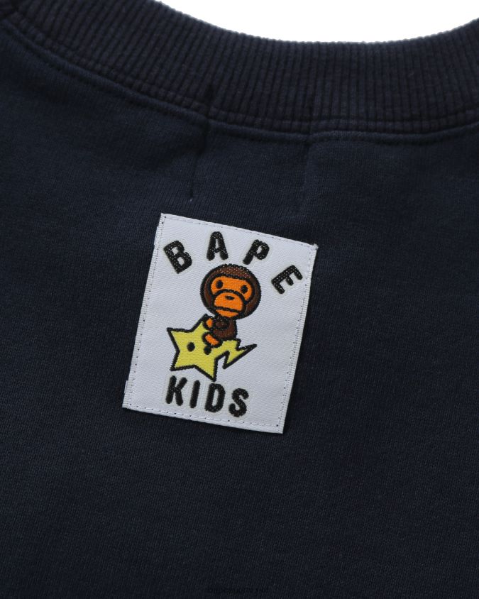 tummansininen lapset A Bathing Ape baby milo christmas tree crewneck collegepaita 8HT2D81785
