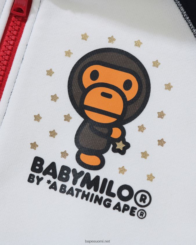 tummansininen lapset A Bathing Ape baby milo star vetoketjullinen huppari 8HT2D81791