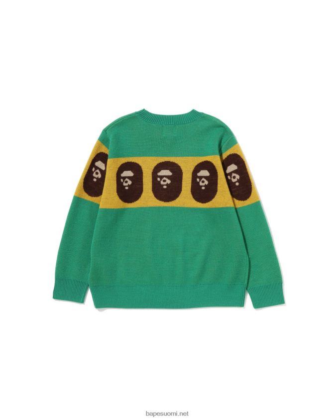 vaaleanvihreä lapset A Bathing Ape pää neuloa 8HT2D81526