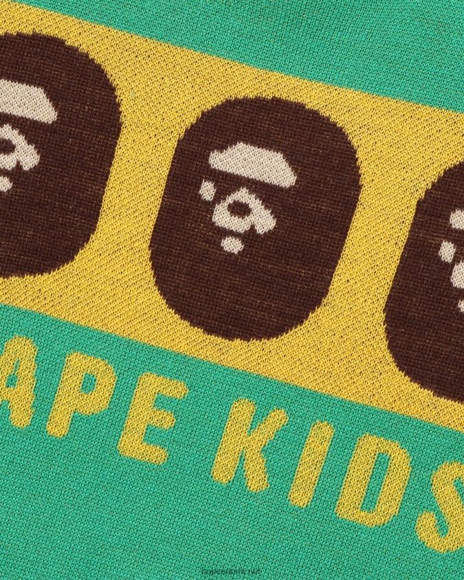 vaaleanvihreä lapset A Bathing Ape pää neuloa 8HT2D81526