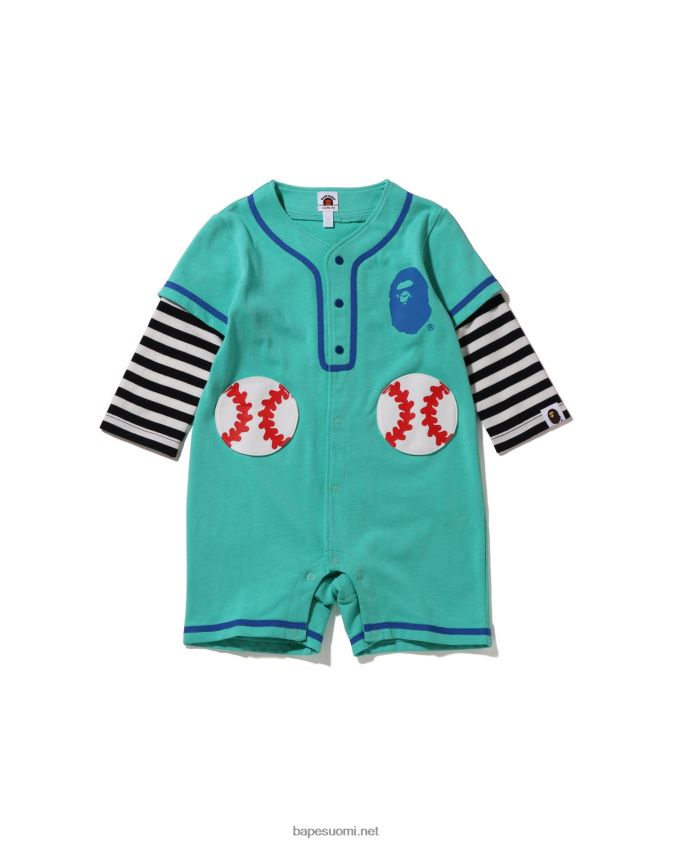 Minttu lapset A Bathing Ape vanne baseball-paidan kerroshousut 8HT2D81569
