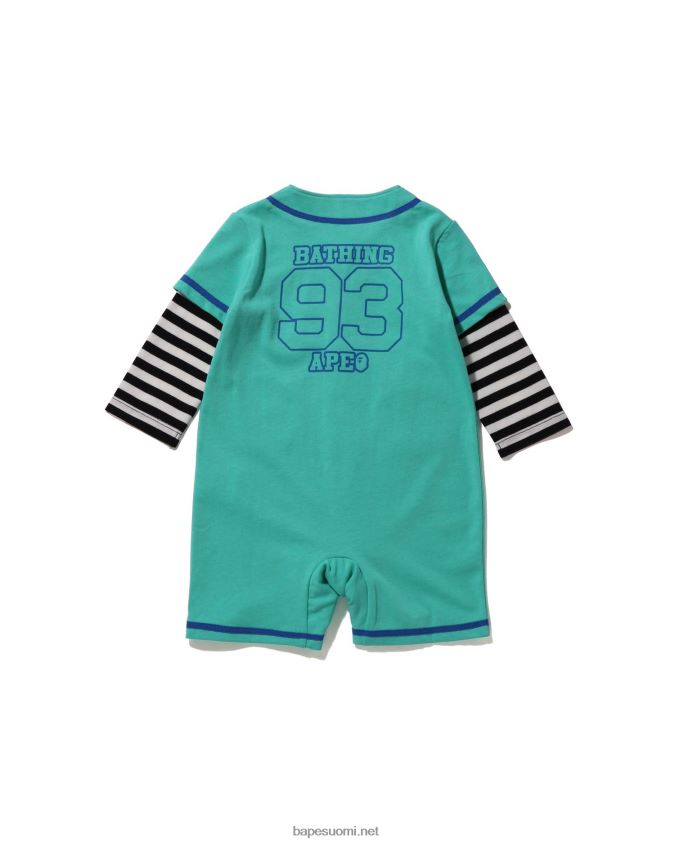 Minttu lapset A Bathing Ape vanne baseball-paidan kerroshousut 8HT2D81569