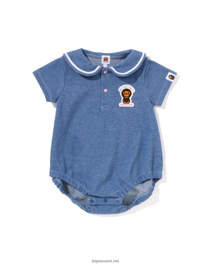 denim lapset A Bathing Ape baby milo jersey denim merimies kaulus body 8HT2D81400