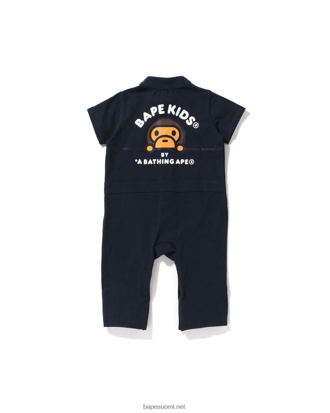 laivastonsininen lapset A Bathing Ape baby milo kilpahousu 8HT2D81733