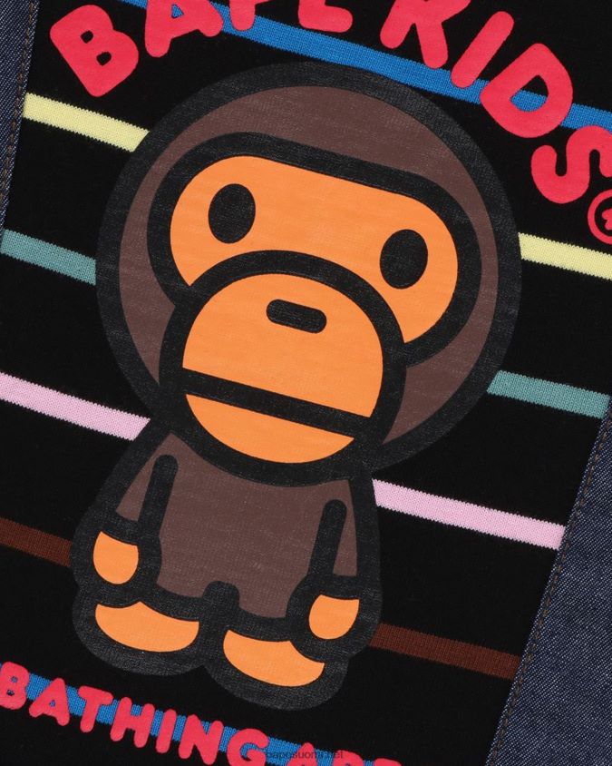 musta lapset A Bathing Ape hoop baby milo henkselit housut kerroshousut 8HT2D81449