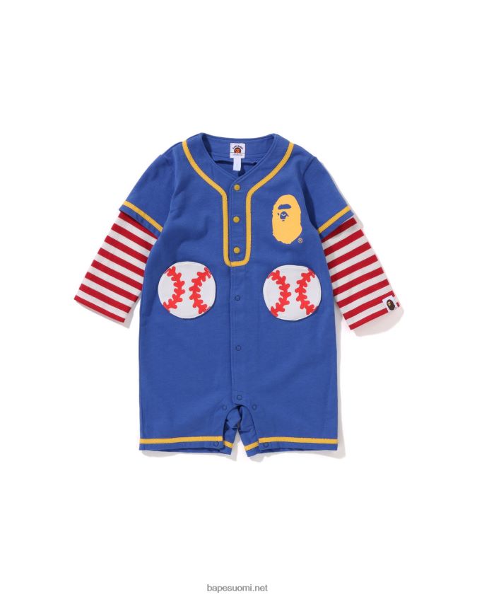 sininen lapset A Bathing Ape vanne baseball-paidan kerroshousut 8HT2D81568