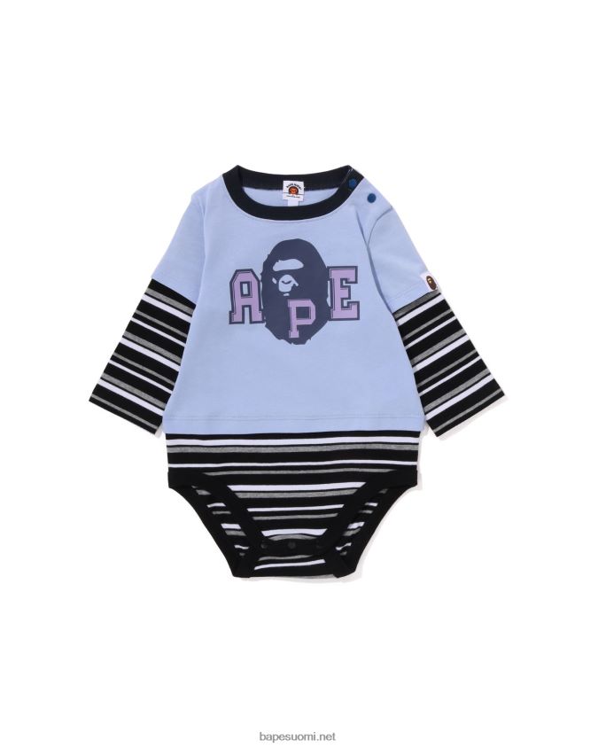 sininen lapset A Bathing Ape vannepäällinen kerrospuku 8HT2D81367