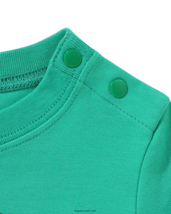 vaaleanvihreä lapset A Bathing Ape baby milo kasvot kerroksellinen body 8HT2D81701