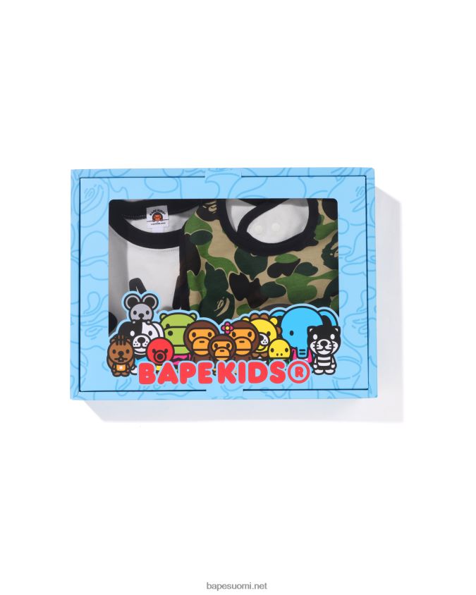 armeijan vihreä lapset A Bathing Ape abc camo baby milo lahjasetti 8HT2D81279