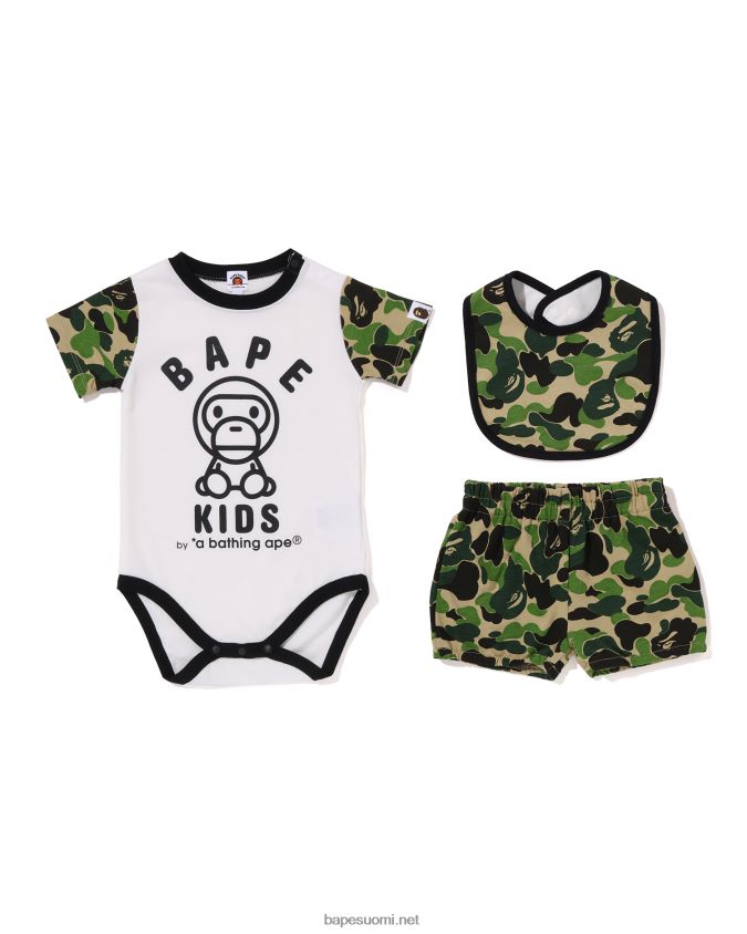 armeijan vihreä lapset A Bathing Ape abc camo baby milo lahjasetti 8HT2D81279