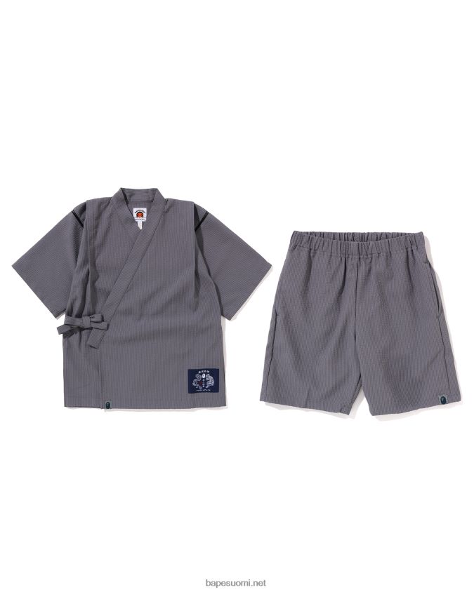 harmaa lapset A Bathing Ape japanilainen jinbei-puku 8HT2D81333