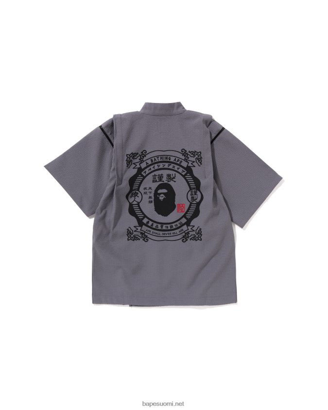 harmaa lapset A Bathing Ape japanilainen jinbei-puku 8HT2D81333