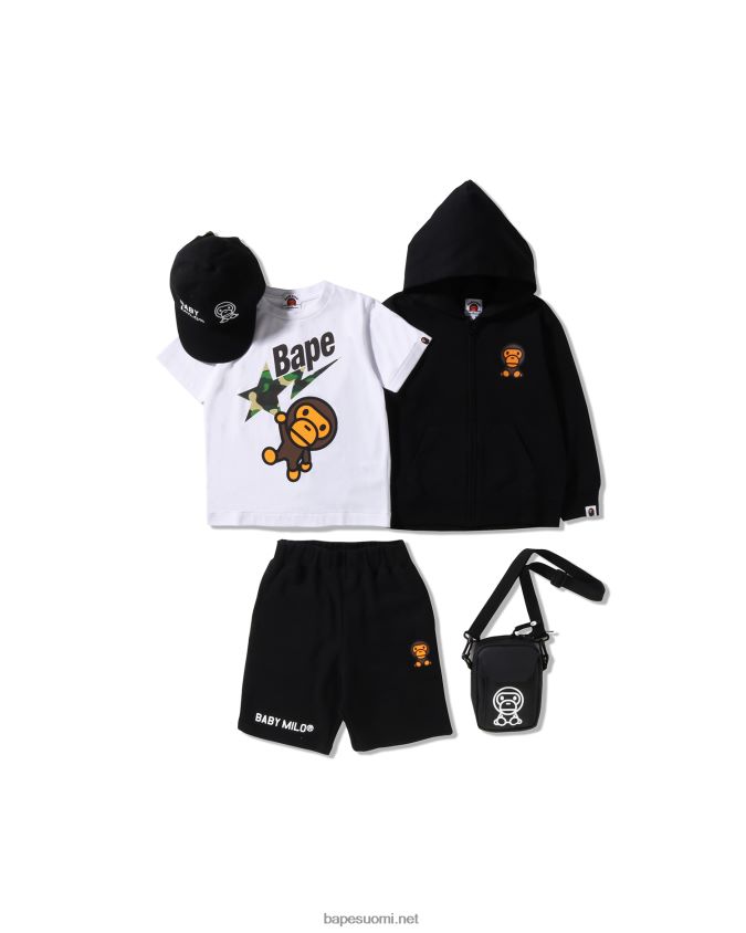 musta lapset A Bathing Ape kesälaukkuharjoituskerho 8HT2D81591
