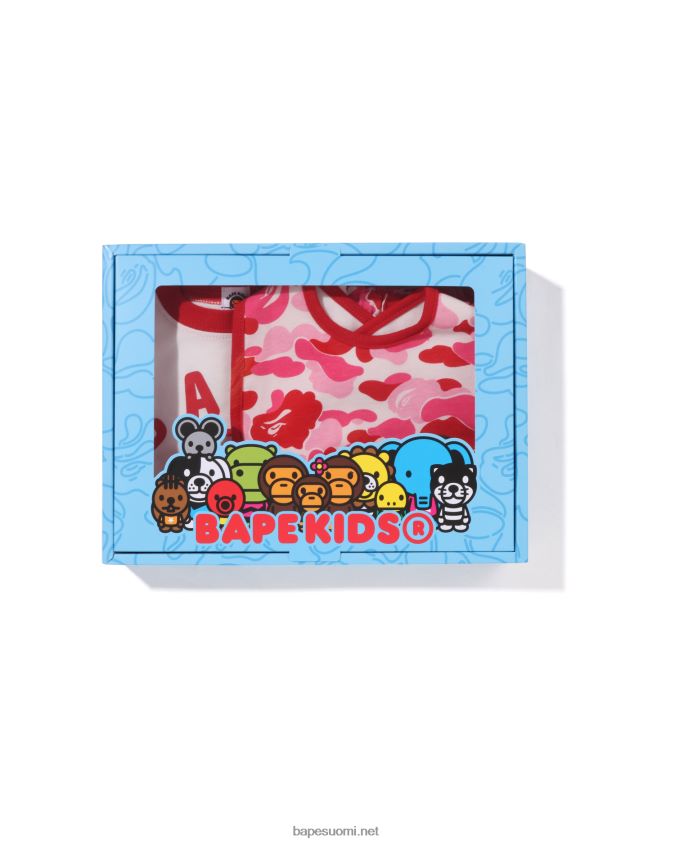 vaaleanpunainen lapset A Bathing Ape abc camo baby milo lahjasetti 8HT2D81280