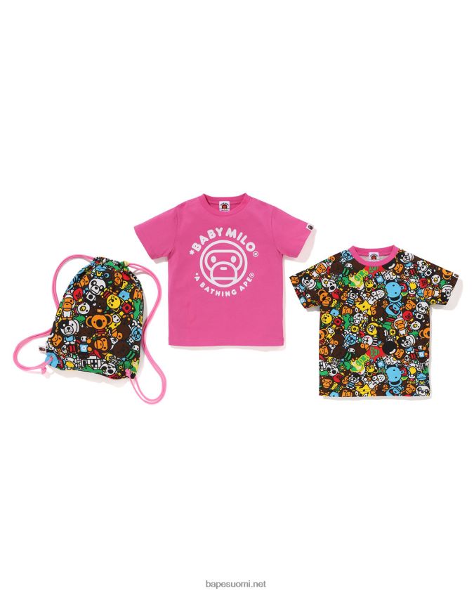 vaaleanpunainen lapset A Bathing Ape milo all safari lahjasetti 8HT2D81394