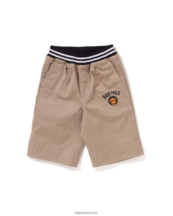 beige lapset A Bathing Ape baby milo 1st camo resorit shortsit 8HT2D81699