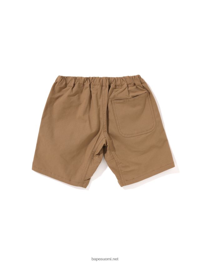 beige lapset A Bathing Ape baby milo shark kiipeilyshortsit 8HT2D81302