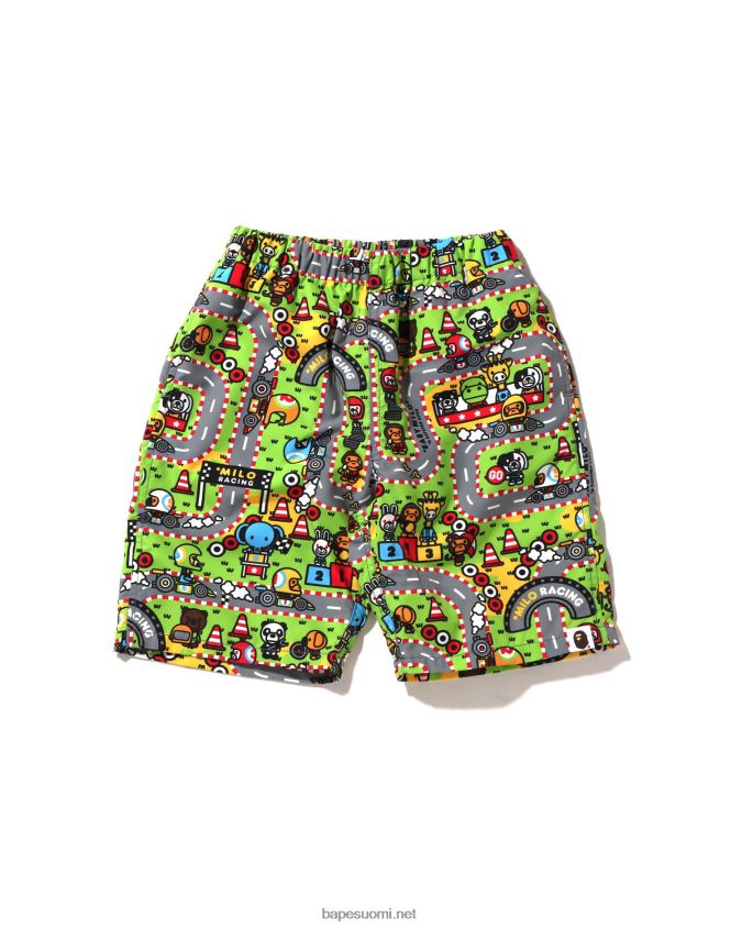 caise lapset A Bathing Ape baby milo racing rantashortsit 8HT2D81595