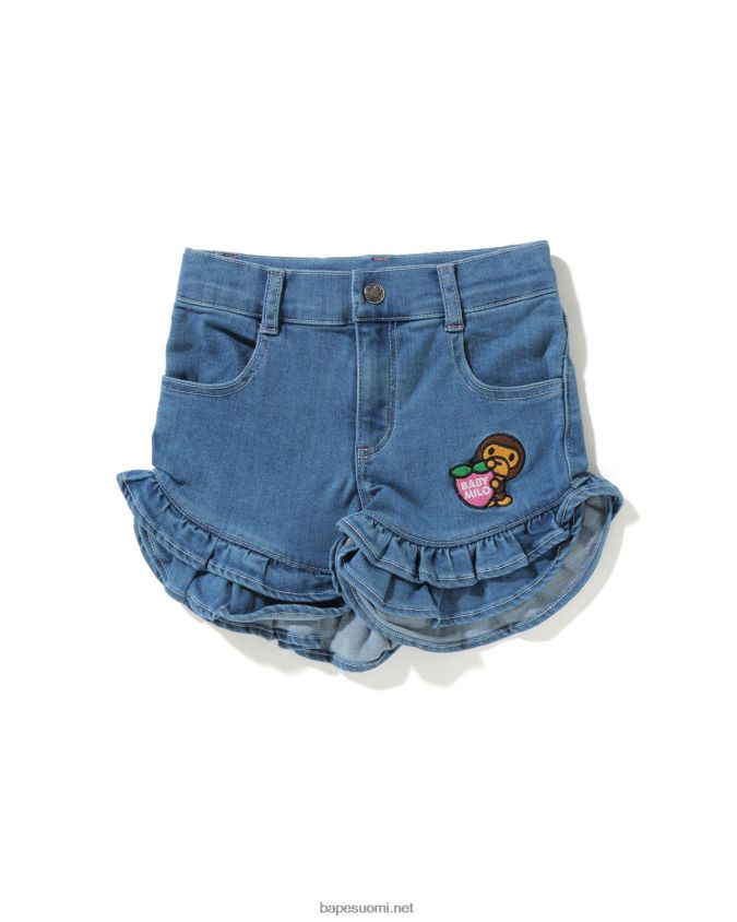 denim lapset A Bathing Ape mansikka milo röyhelöt shortsit 8HT2D81722