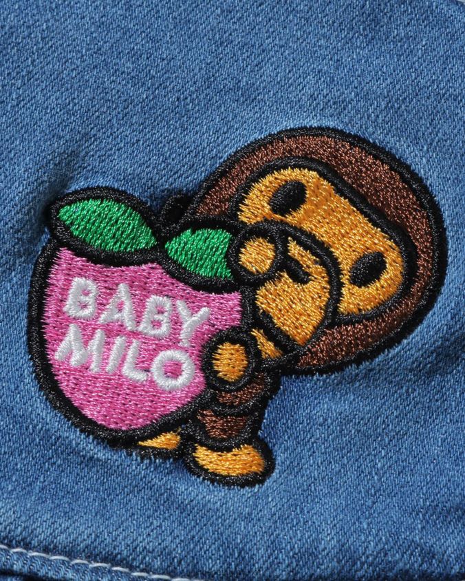 denim lapset A Bathing Ape mansikka milo röyhelöt shortsit 8HT2D81722