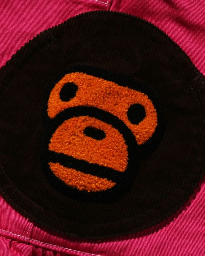 karmiinin ruusu lapset A Bathing Ape baby milo taskutäytteiset shortsit 8HT2D81601