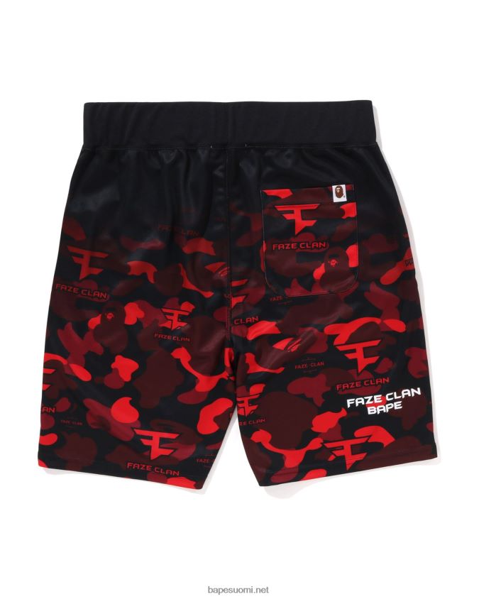 kirkkaan punainen lapsetbape x faze clan pelishortsit 8HT2D81408
