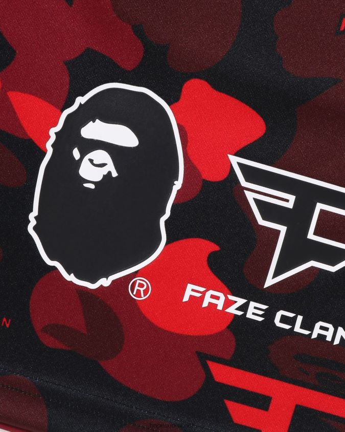 kirkkaan punainen lapsetbape x faze clan pelishortsit 8HT2D81408