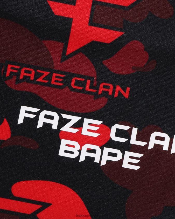kirkkaan punainen lapsetbape x faze clan pelishortsit 8HT2D81408