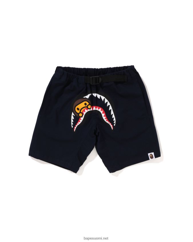 laivastonsininen lapset A Bathing Ape baby milo shark kiipeilyshortsit 8HT2D81303