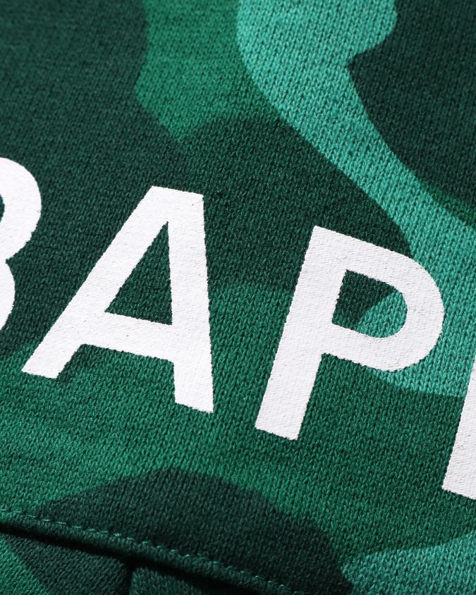 smaragdi lapset A Bathing Ape väri camo oversized college sarouel shortsit 8HT2D81637