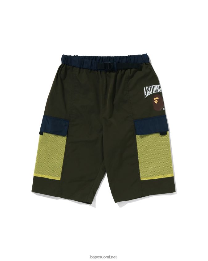 syvä viidakko lapset A Bathing Ape verkkotaskuiset shortsit 8HT2D81309