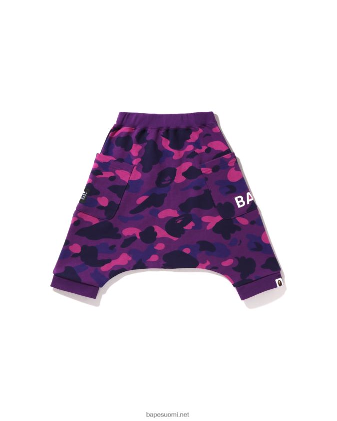 violetti lapset A Bathing Ape väri camo oversized college sarouel shortsit 8HT2D81638