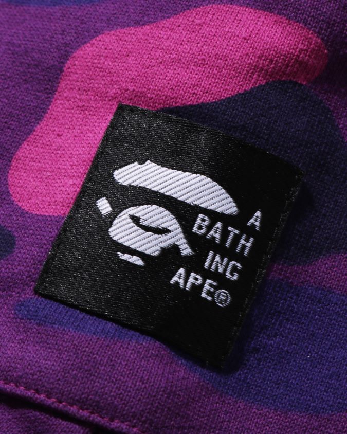 violetti lapset A Bathing Ape väri camo oversized college sarouel shortsit 8HT2D81638