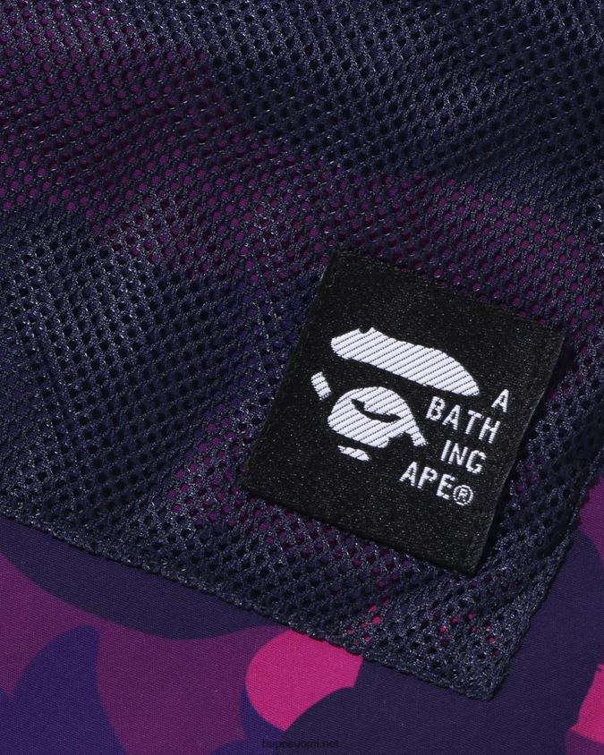 violetti lapset A Bathing Ape värilliset camo mesh -taskushortsit 8HT2D81597