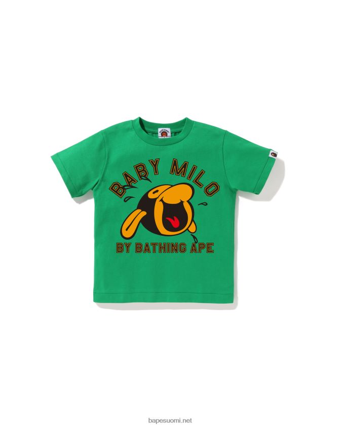 armeijan vihreä lapset A Bathing Ape klassinen vauva milo paita 8HT2D81349