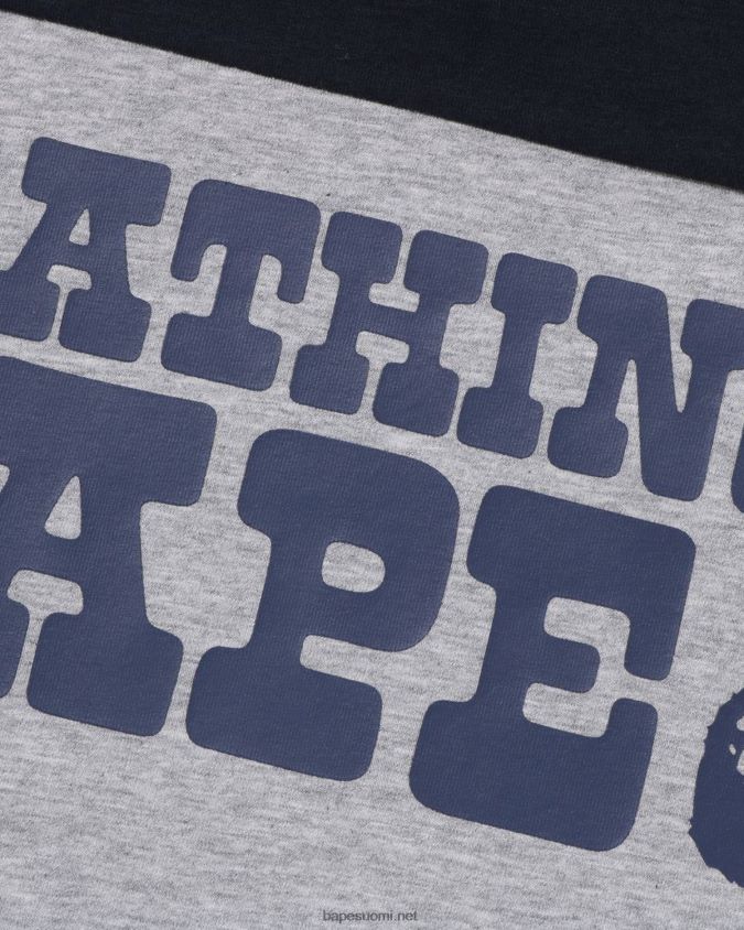 harmaa lapset A Bathing Ape jalkapallo tee 8HT2D81513