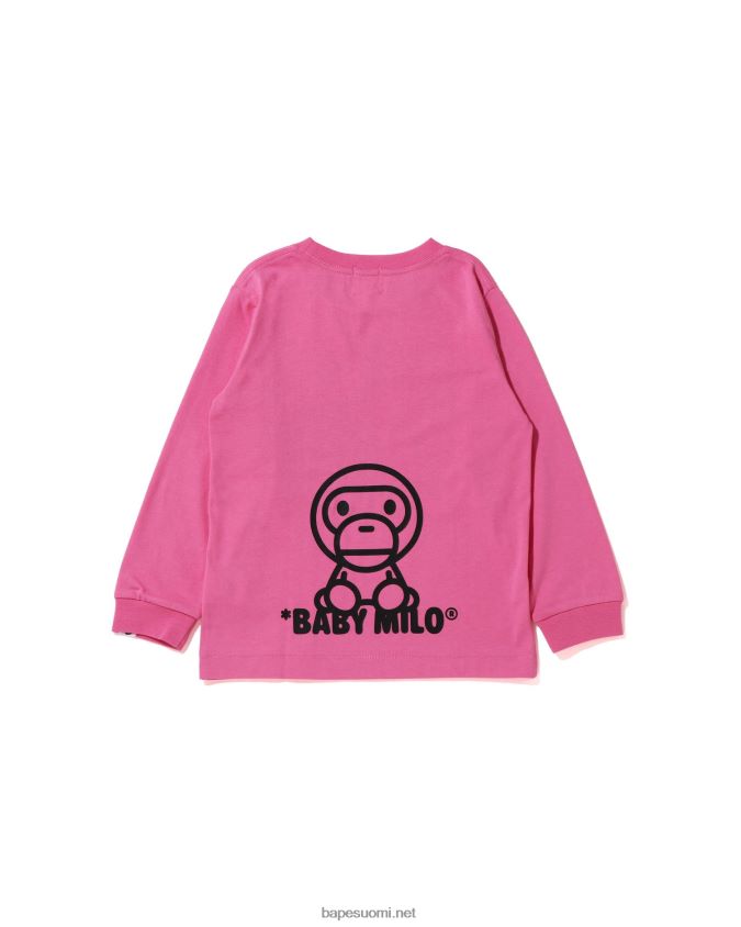 karmiinin ruusu lapset A Bathing Ape kaikki baby milo mix tee 8HT2D81516