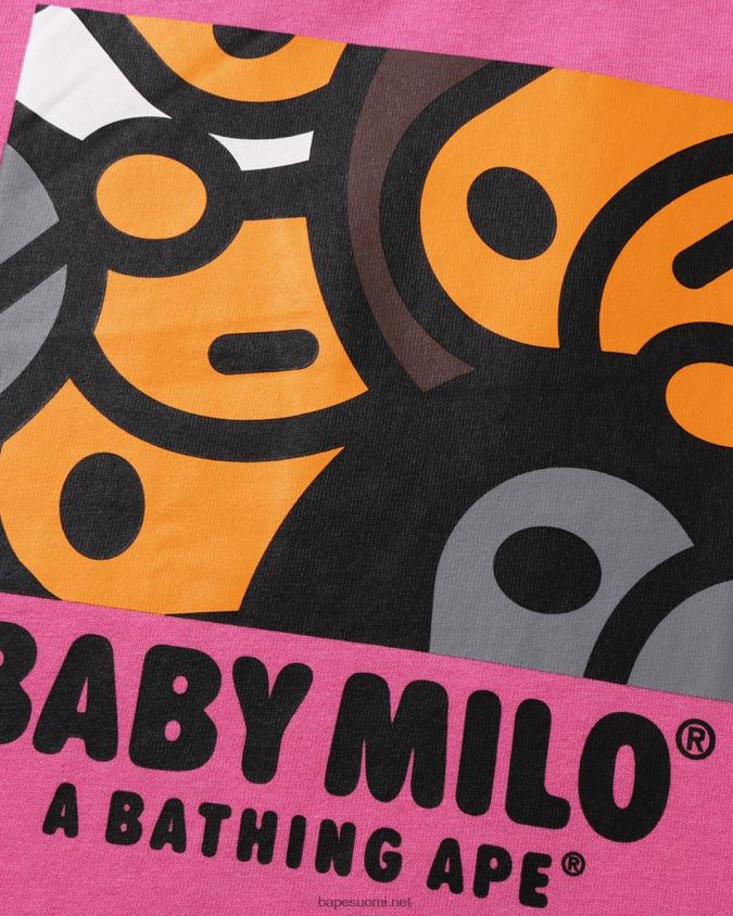 karmiinin ruusu lapset A Bathing Ape kaikki baby milo mix tee 8HT2D81516